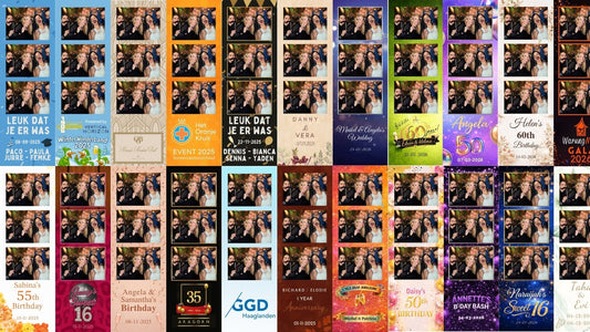 gepersonaliseerde fotostrips - fotobooth personaliseren passend bij jouw event